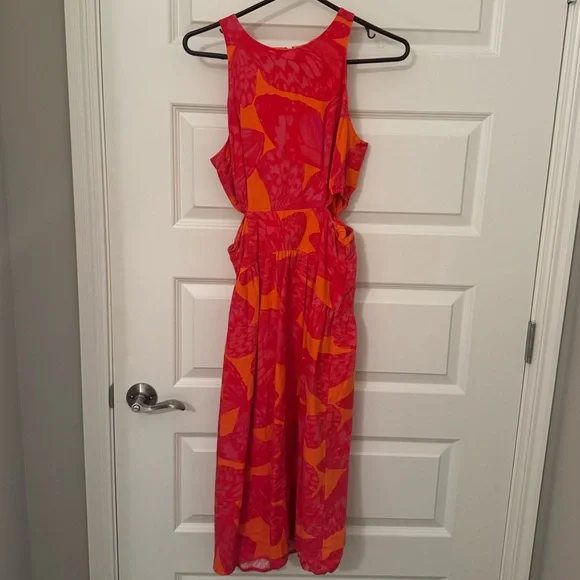 Dresses | Pink And Orange Floral Summer Dress | Poshmark